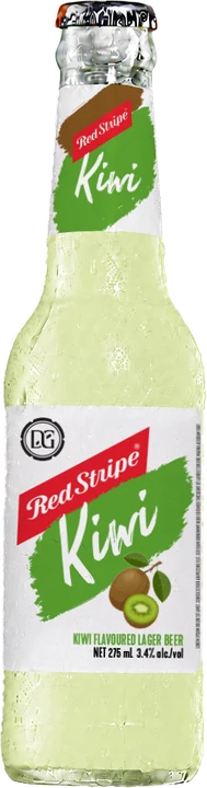Red Stripe Kiwi bottle